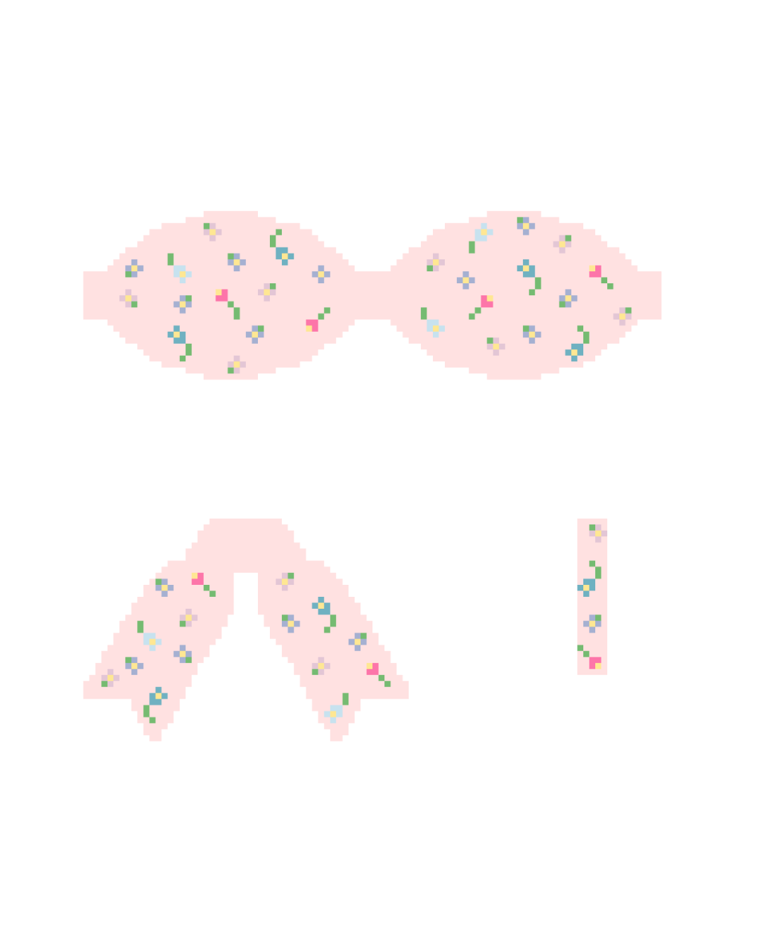3D Pink Floral Bow Wholesale