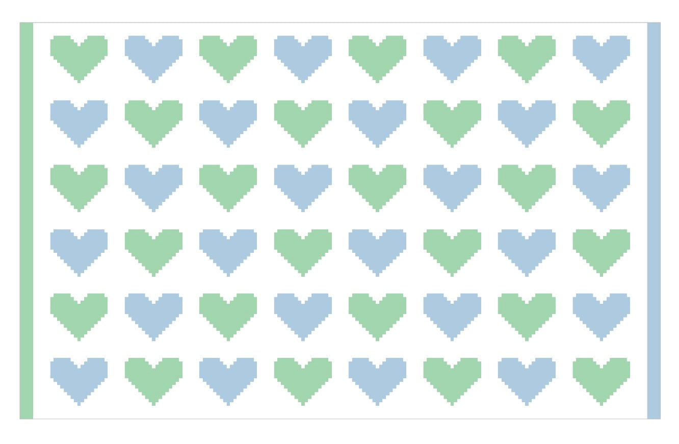 Blue and Green Heart Book Cover Wholesale