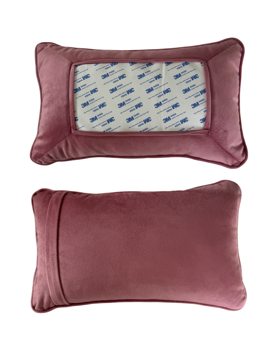 Pink Velvet Self-Finishing Pillow