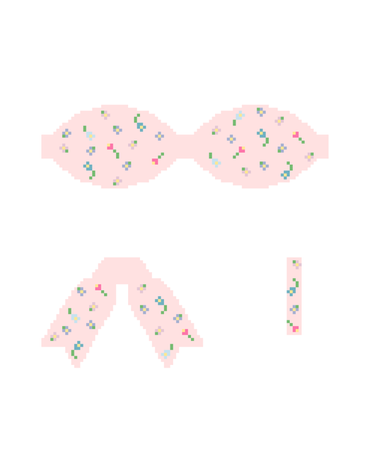 3D Pink Floral Bow Wholesale