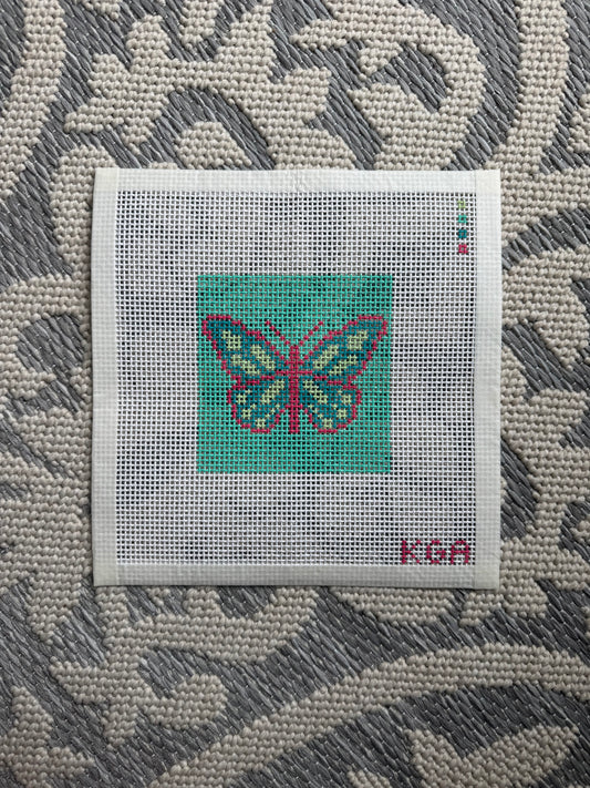 Beginner Turquoise and Pink Butterfly
