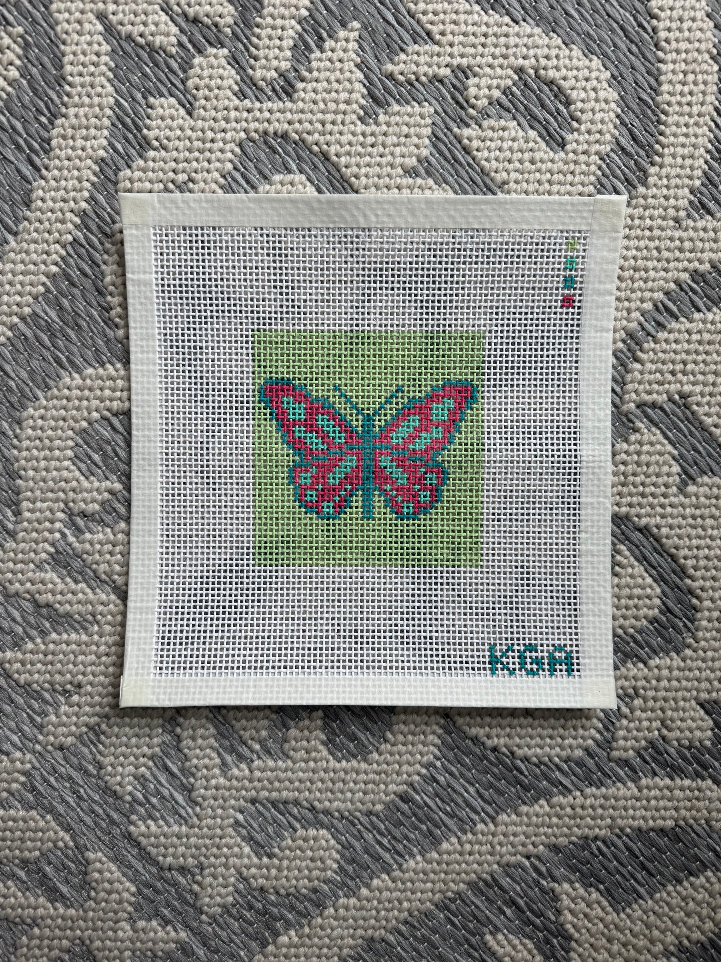 Beginner Pink and Green Butterfly
