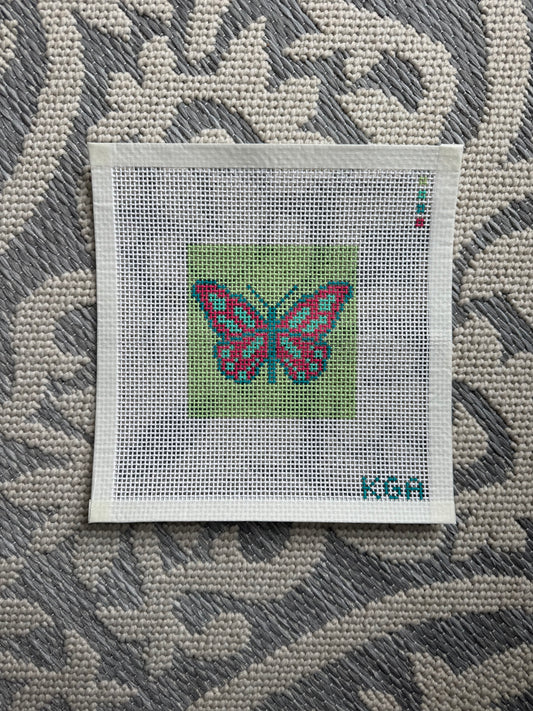 Beginner Pink and Green Butterfly