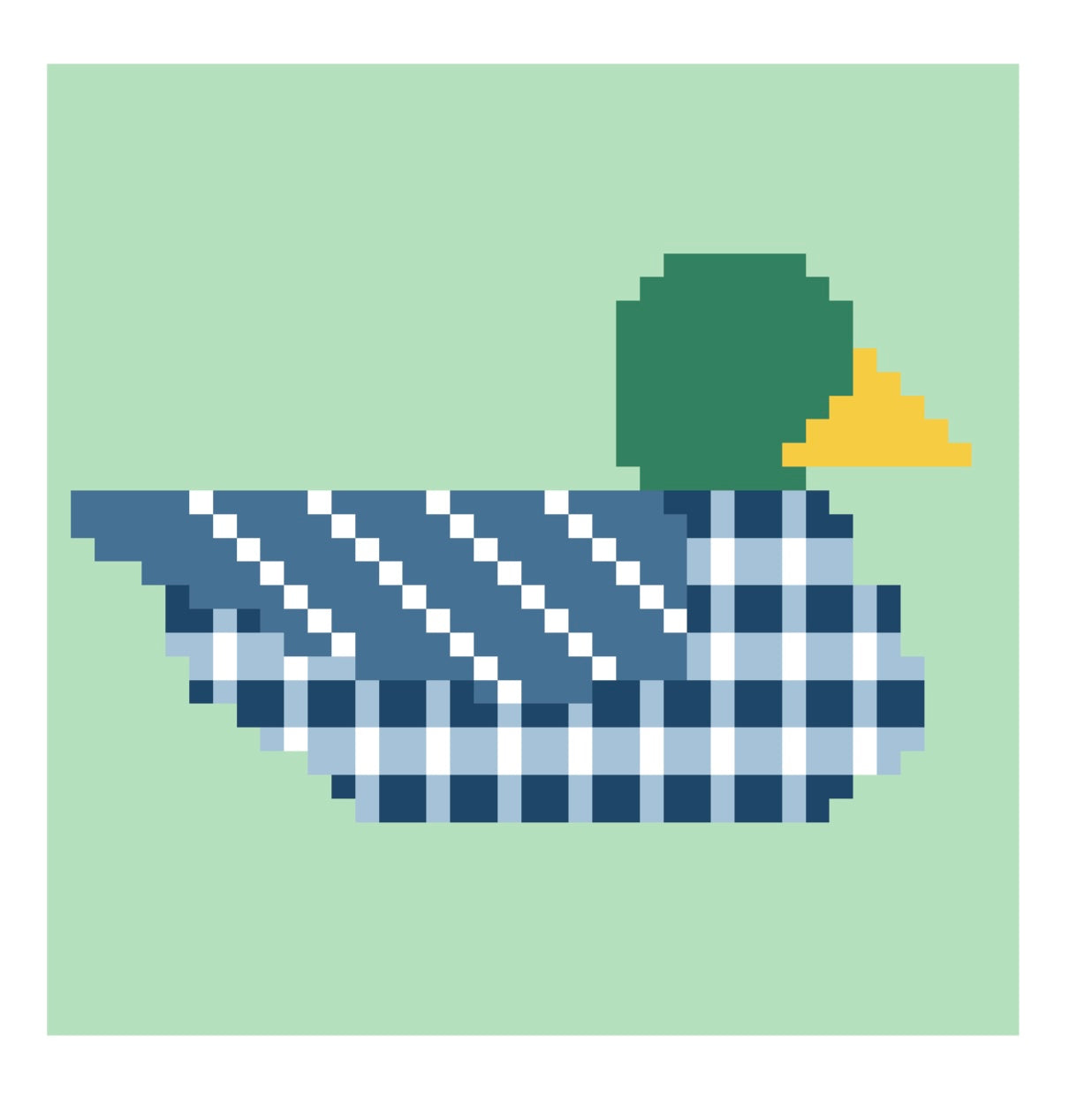 Beginner Blue Gingham Duck Wholesale