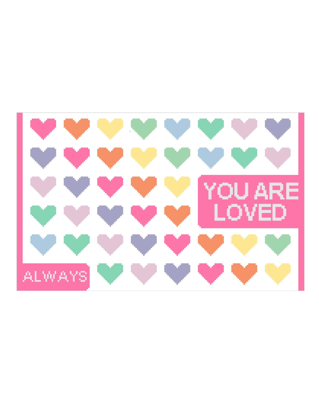 You Are Loved Rainbow Heart Book Cover Wholesale